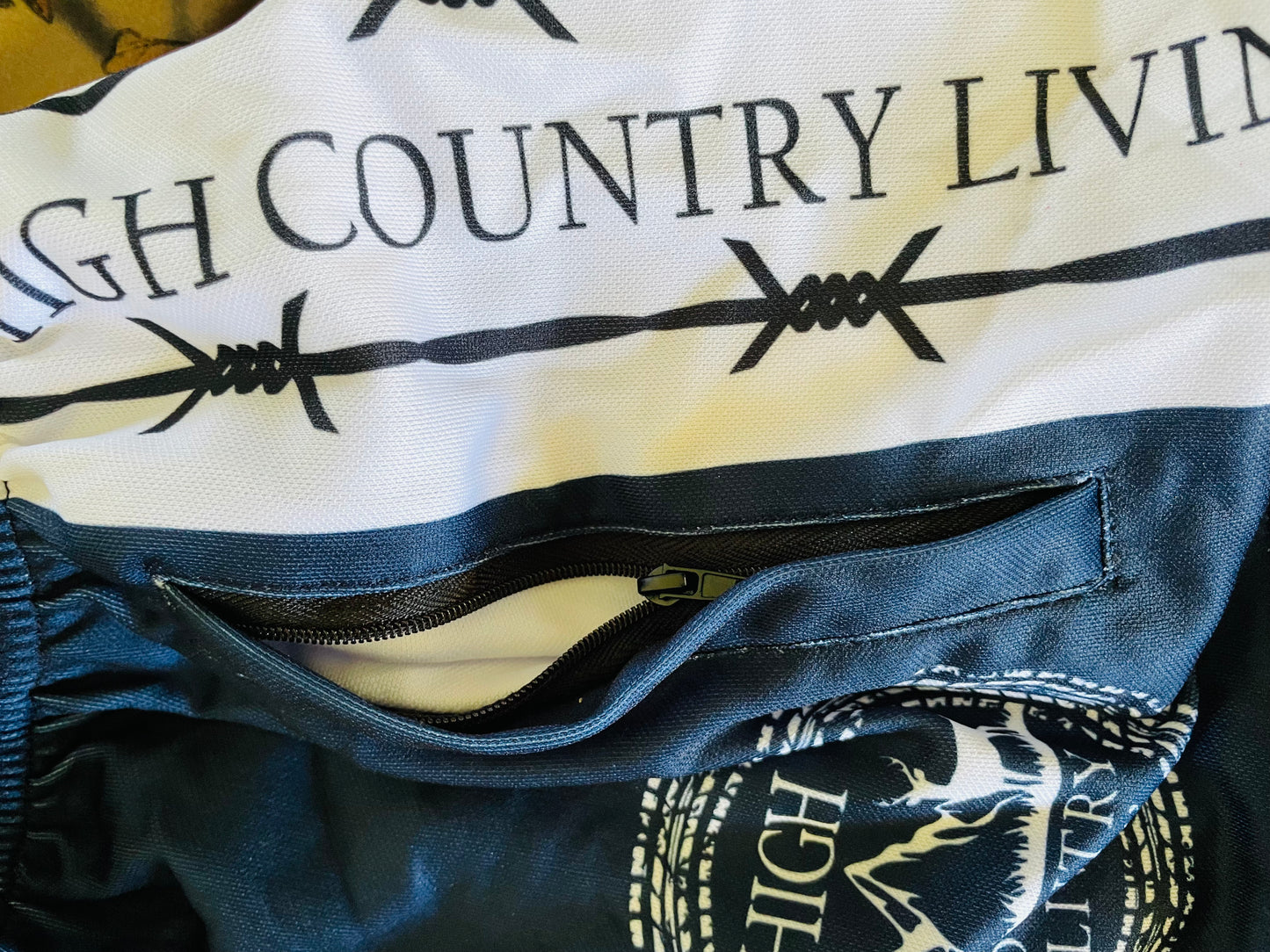 *mismatched 2 tone navy blue*Winchester Navy Footy Shorts