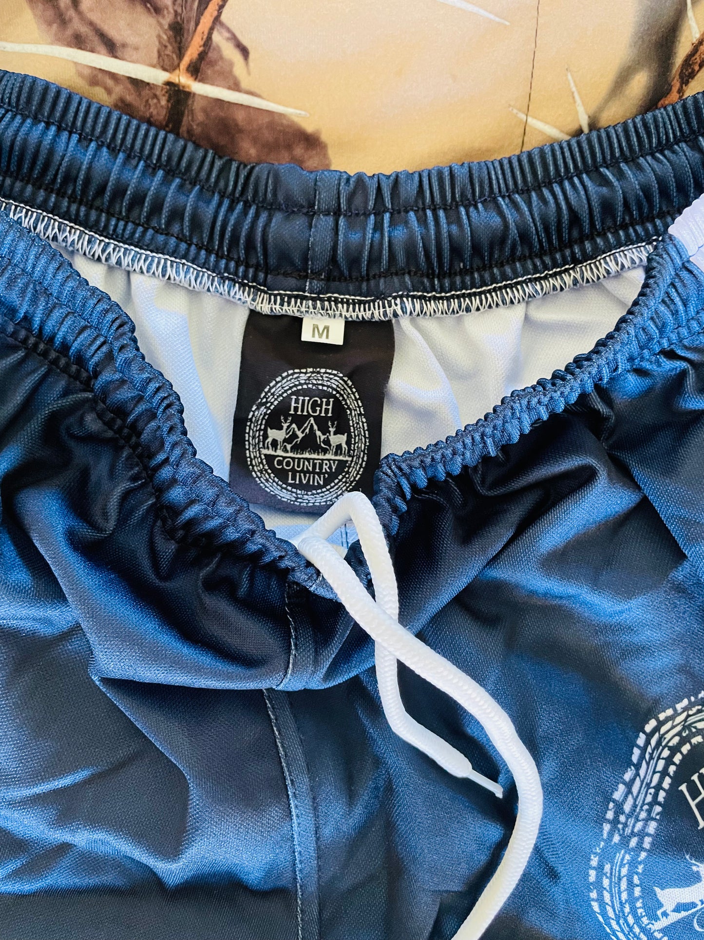 *mismatched 2 tone navy blue*Winchester Navy Footy Shorts
