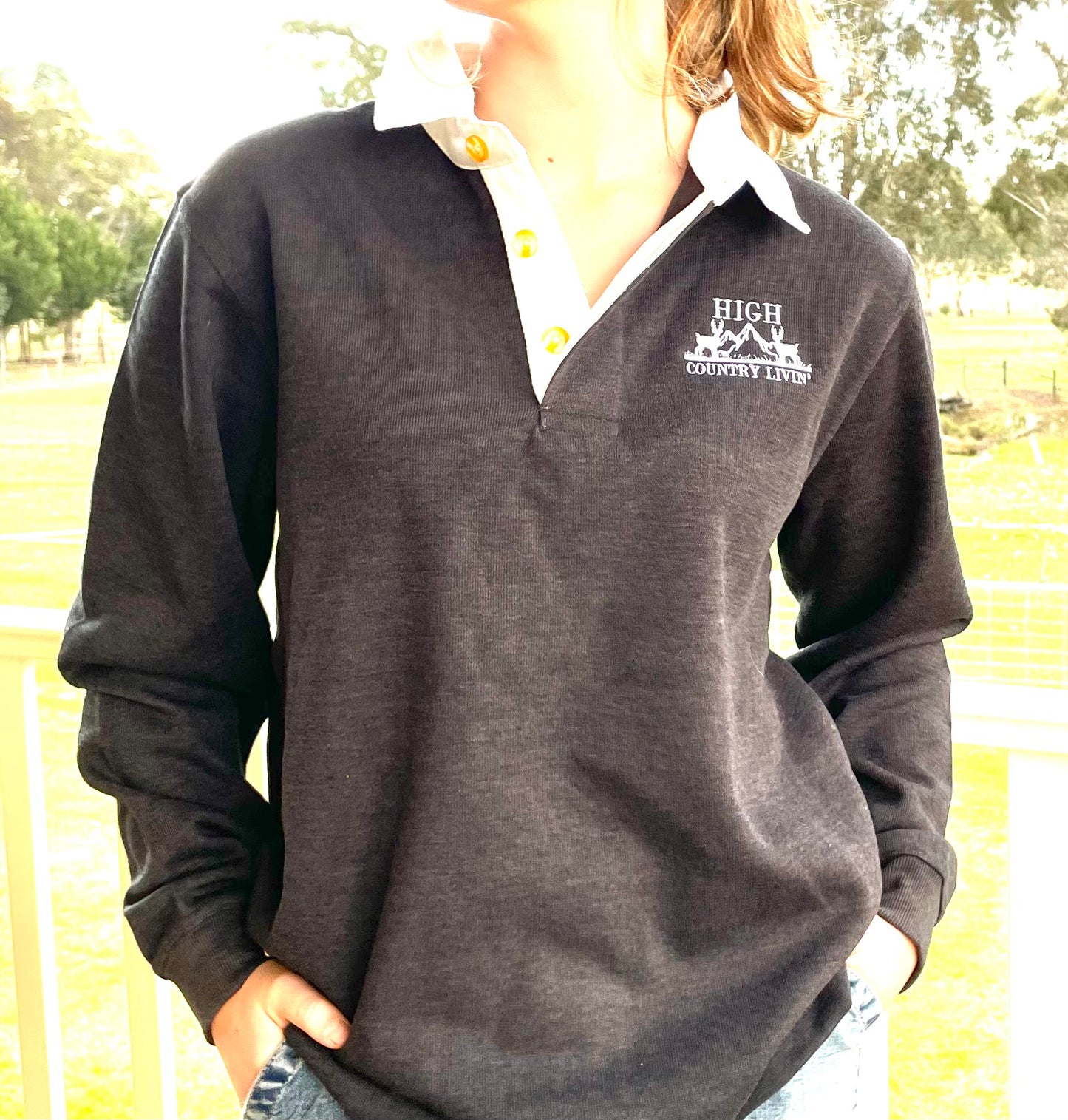 High Plains Rugby Jersey - Grey